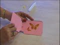 Embossed Brass Stencil Design Flower Tag