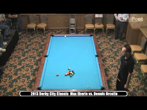 2013 Derby City Classic Straight Pool Finals Max Eberle vs Dennis Orcollo