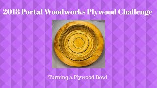 Cross Cut Creations Plywood Turned Bowl