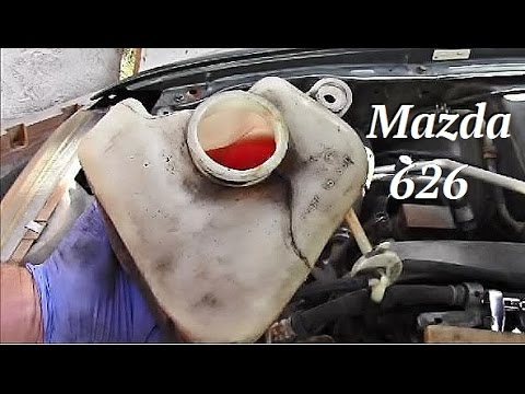 How to Replace Engine Coolant Reservoir on Mazda 626