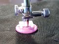 Sewing a Button with a Sewing Machine