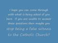 False Witness to the Catholic Church