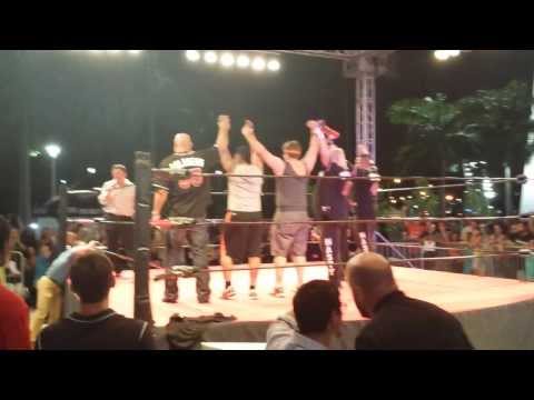 Marlins - Highlights of the main event match at Marlins Park! Nasty Boys pick up the win with help from Miami Marlins players! Bill Goldberg enters at the end!