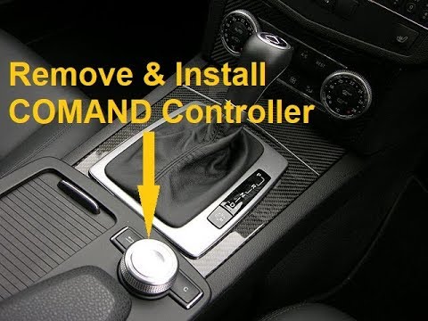 Mercedes W204 C Class Remove Replace Scrolling Knob Wheel COMAND Command Console Control