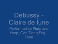 debussy - claire de lune
performed on flute and harp, goh tiong eng - flute
do give comments and ratings! :d