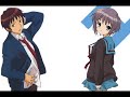 Hare Hare Yukai version Kyon and Nagato Yuki