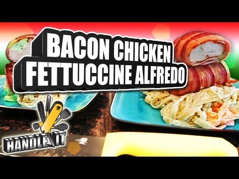 handle - Ready to step your life up? In this video of Handle It we teach you how to make an easy Bacon Chicken Fettuccine Alfredo! Order the cooking arsenal and follo...