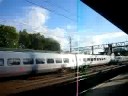 Amtrak Acela 2170 slows through Rye Amtrak Acela 2170 slows through Rye