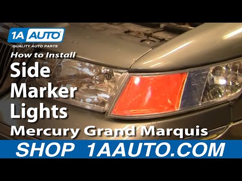 How To Install Replace Side Marker Lights Mercury Grand Marquis 98-02 1AAuto.com