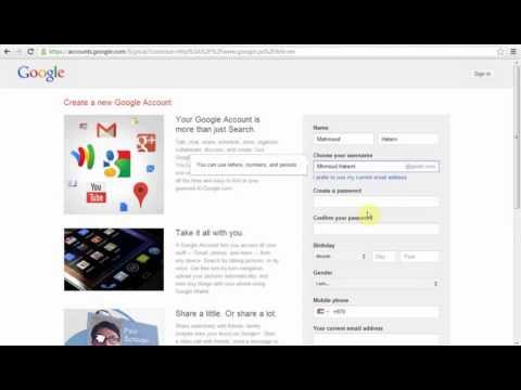 how to open google account