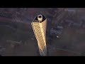 Felix Baumgartner jumps from Turning Torso