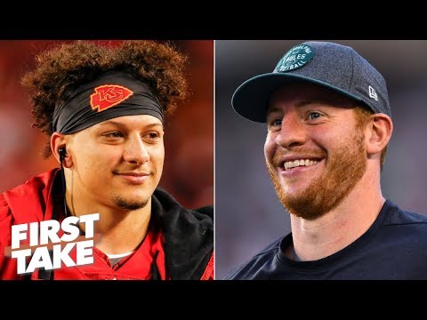 Video: Patrick Mahomes or Carson Wentz: Who will throw more TDs this season? | First Take