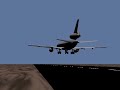 animated, soundless, DC-10-30 takeoff