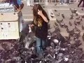 Pidgeon Attack in Venice Italy