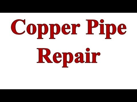 how to patch copper pipe