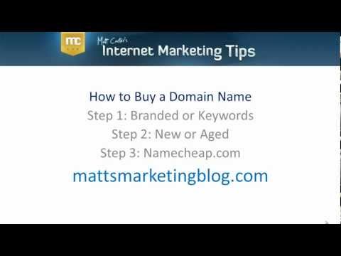 Watch 'Video on how to Buy a Domain Name'
