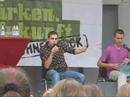 auftritt von sebastian fuchs und gabriel hahn (human beat boxer)auf der landesgartenschau in bad rappenau.
mit der kampagne ?deine st�rken. deine zukunft. ohne druck!