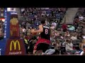 Will Bynum big block to the backboard to Jose Calderon in the break vs Toronto Raptors