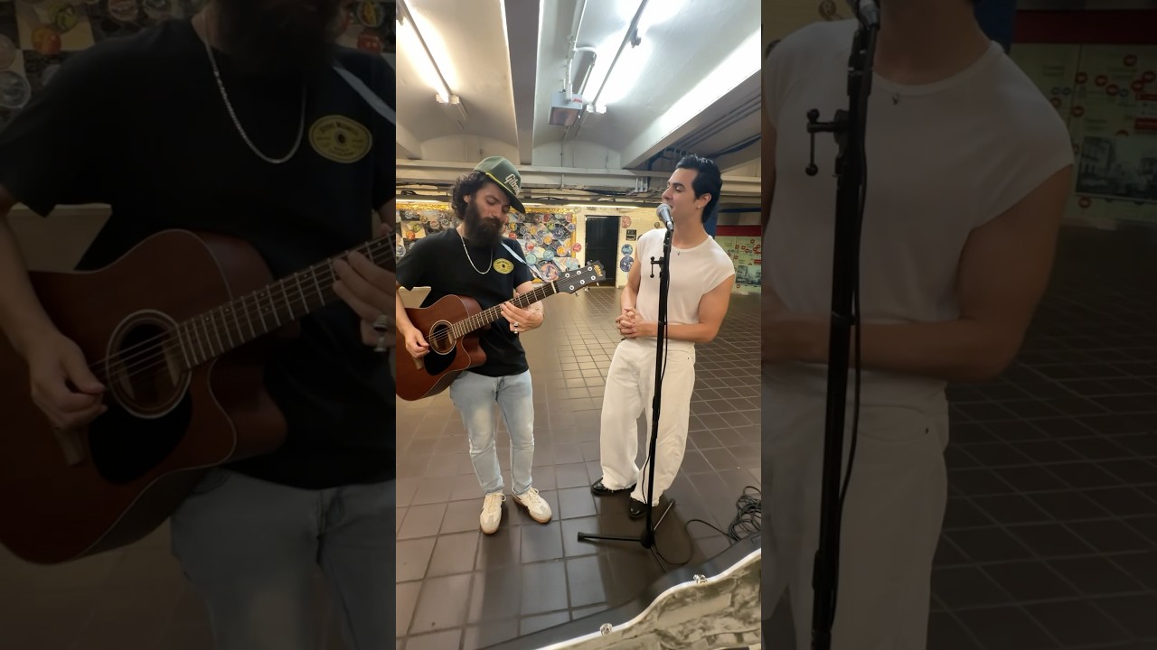 Performing Bruno Mars “When I Was Your Man” in the subway ​⁠w/@SubwayCreatures