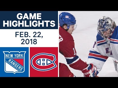 Video: NHL Game Highlights | Rangers vs. Canadiens - Feb. 22, 2018