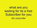 Free subscription Free subscription