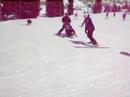 A child with cerebral palsy enjoys biskiing at Snowbird