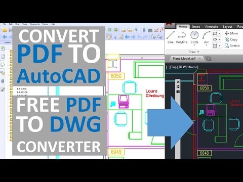 Convert PDF to AutoCAD - Free PDF to DWG converter