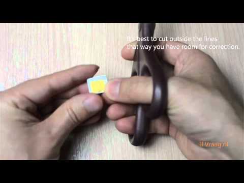 how to turn sim into micro sim