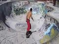 Longboard Skateboarding in the Bowl Longboard Skateboarding in the Bowl