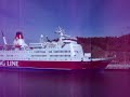 The Viking Line M/S Ålandsfärjan leaves Mariahamn for the last time ever in service. The staff onboard M/S Rosella cheers and thanks Ålandsfärjan for all the joy she has given all her passangers thruout the years. M/S Rosella will start traffic between Mariehamn and Kapellskär on friday may 30th 2008.