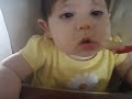 Savannah Perrin at 9 months. sleep-eating