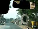 InCar view Abdul the fearless driver in Bangladesh