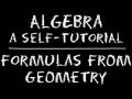 Algebra: Formulas From Geometry