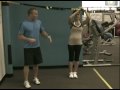 Saint Augustine Fitness Boot Camp Gym Trainer shows TRX Hip Drop