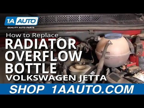 How To Install Replace Radiator Coolant Overflow Bottle Tank Volkswagen VW Jetta 93-98 1AAuto.com