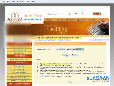 how to efile service tax return in india