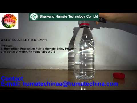 how to dissolve humic acid in water