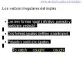 los verbos irrugulares del inglés