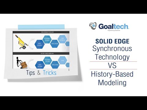 [Video] Solid Edge Synchronous Technology VS History-Based Modeling ...