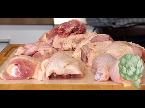 how to break down a chicken