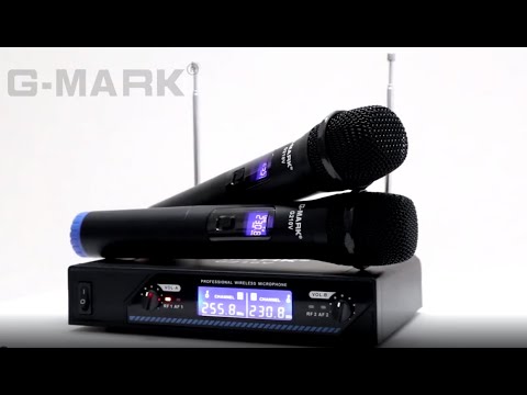 Микрофоны для караоке обзор. G-MARK - недорогая, беспроводная радиосистема. #караокемикрофоны