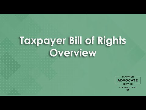 Did you know there is a Taxpayer Bill of Rights? – IRS Tax History