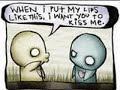 emo   cartoon  love