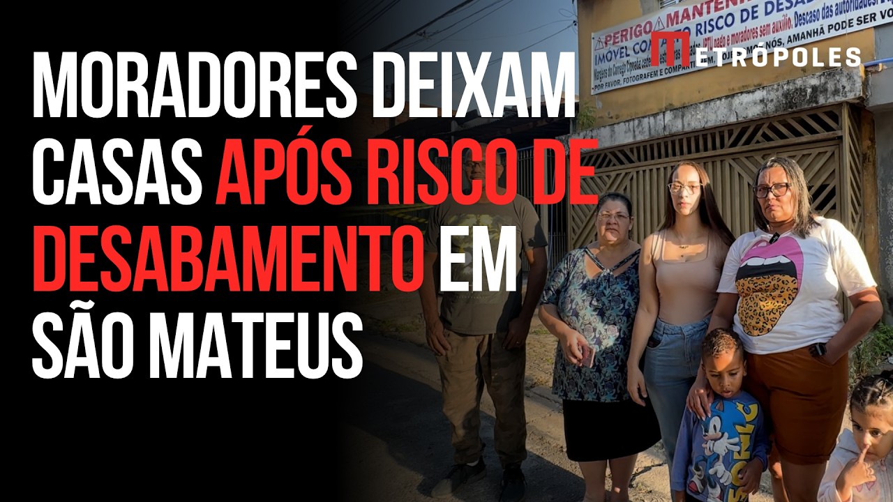 Moradores deixam casas após risco de desabamento em São Mateus, zona leste de São Paulo