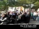 Documentary film about the Day of Al Quds in London, UK on September 28th 2008.the following things were said or chanted: