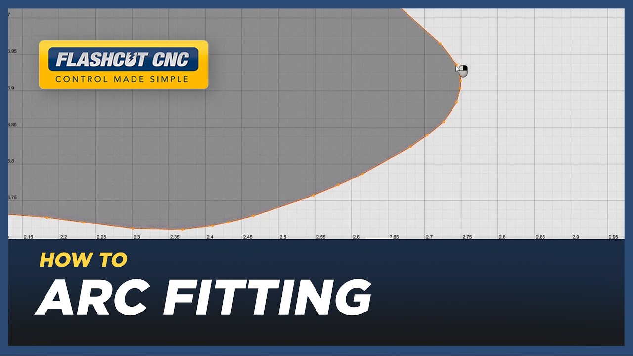 Arc Fitting Tool  - FlashCut CAD/CAM/CNC Software