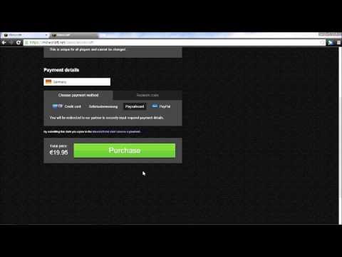 Tutorial Minecraft mit Paysafecard kaufen für 19,95€ auf Minecraft.net