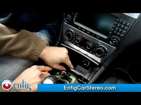 how to remove radio from mercedes c class