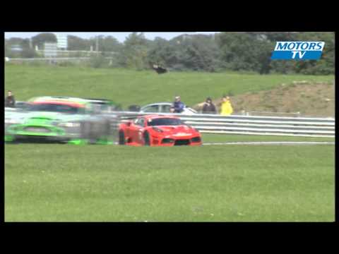 British GT Snetterton Matt Griffin tyre explosion