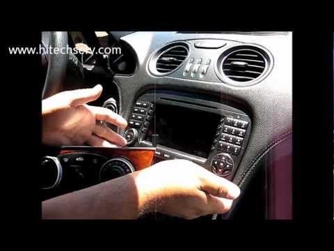 How to remove Radio / Navigation / Display from 2006 Mercedes SL500 for repair.